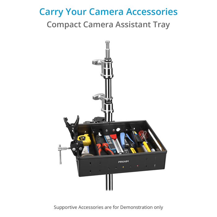 Proaim Camera Assistant Front Tray for Small Productions/ Studio Films