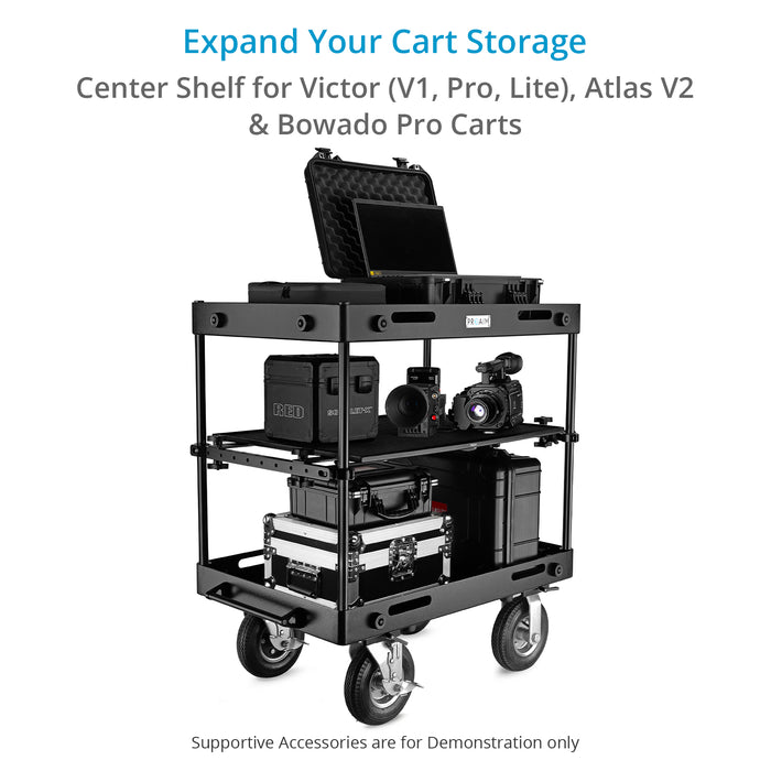 Proaim Center Shelf for Proaim Victor V1, Victor Pro, Victor Lite, Atlas V2 & Bowado Pro Camera Production Cart