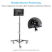 Proaim 6.16ft Double Riser Rolling Monitor Stand with 5/8” Mount | Payload: 33kg/72lb