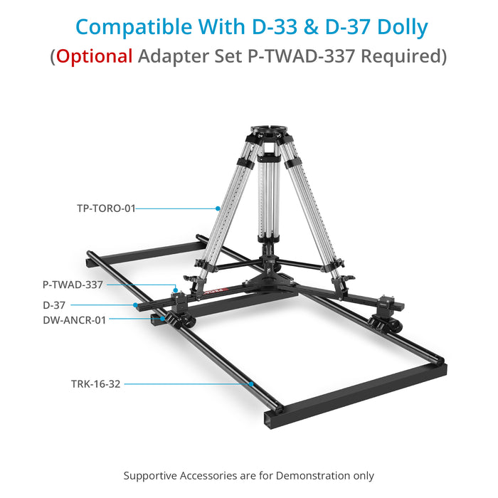 Proaim Track Wheel Set for Anchor Studio Camera Tripod Dolly