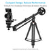 Proaim 7.2ft Wave Fold Video Camera Jib Crane | 15kg/33lb Payload