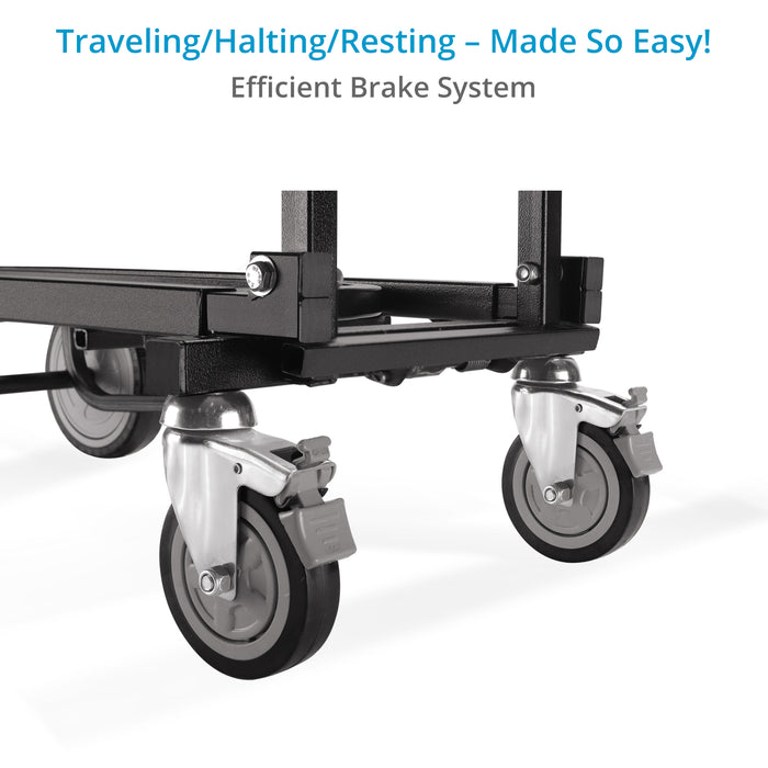 Proaim Vanguard Adjustable Foldable Cart with Wheels | Professional Equipment Platform Cart